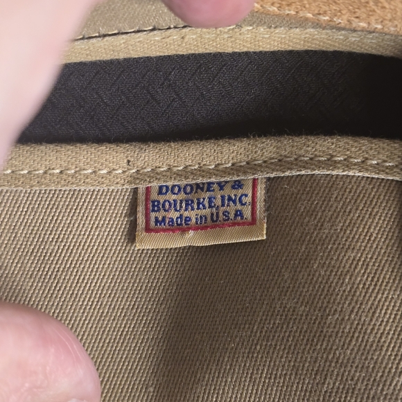 Dooney & Bourke Tassel Canvas/ Leather Satchel - Picture 10 of 12